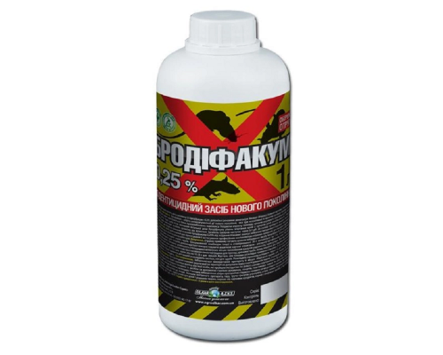 Бродіфакум 0,25% отрута 1 л O.L.KAR