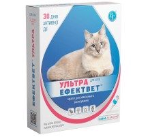Краплі на холку для котів Ефектвет Ультра 1 мл від бліх вошей кліщів і волосоїдів №5 Ветсинтез термін 06.2026