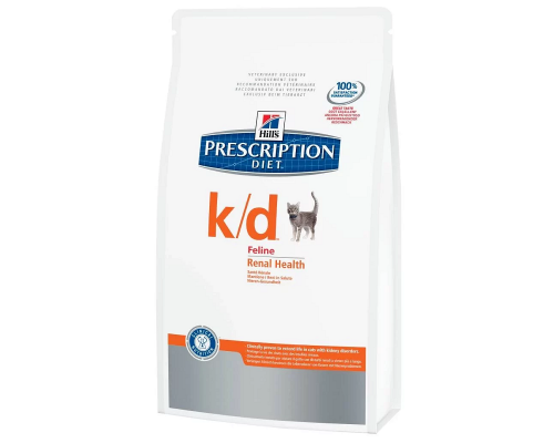 Сухой корм для котов Prescription Diet Feline k/d при заболеваниях почек 400 г Hill\'s