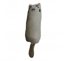 Игрушка д/кош Кошечка с кошачьей мятой 15 см арт.HCT-33511-M серая