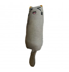 Игрушка д/кош Кошечка с кошачьей мятой 15 см арт.HCT-33511-M серая