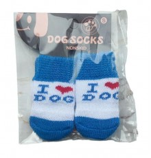 Носки для собак набор 4 шт М 215-5 i love dog