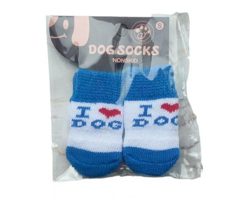 Шкарпетки для собак набір 4 шт М 215-5 i love dog
