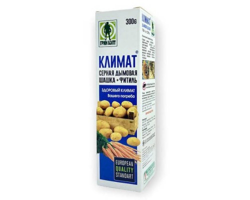 Серная дымовая шашка климат 300 г + фитиль Белреахим