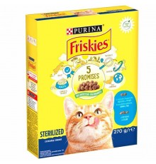 Сухий корм для стерилізованих котів Friskies Sterilized Cats з лососем тунцем та овочами 270 г Purina