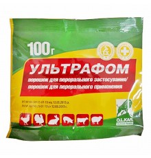 Порошок Ультрафом препарат с широким спектром антимикробного действия 100 г O.L.KAR