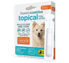Капли на холку для собак 3,2-15 кг Sergeant\'s Guardian от блох клещей комаров 1.5 мл 1 пипетка Guardian