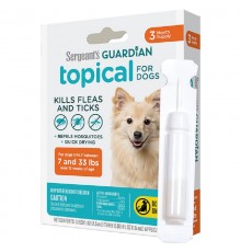 Капли на холку для собак 3,2-15 кг Sergeant\'s Guardian от блох клещей комаров 1.5 мл 1 пипетка Guardian