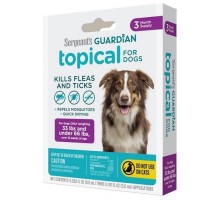 Капли на холку для собак 15-30 кг Sergeant\'s Guardian от блох клещей и комаров 1 пипетка 3 мл Guardian