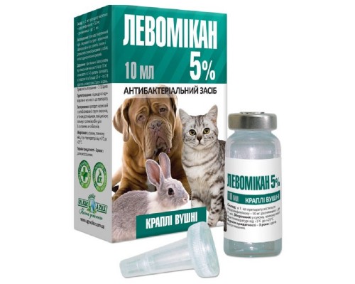 Левомікан краплі вушні 5% 10 мл O.L.KAR
