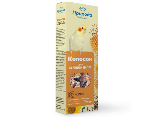 Корм д/поп. нимф Колосок медовый 140г ПРИРОДА PR740049