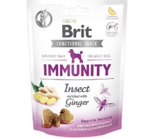 Лакомство для собак Functional Snack Immunity для поддержания иммунитета с насекомыми и имбирем 150 г Brit