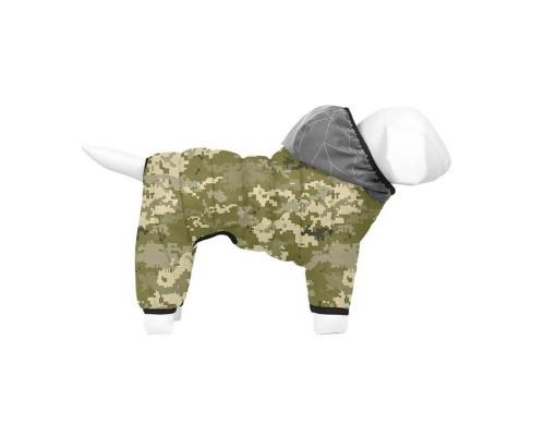 Комбінезон для собак WAUDOG Clothes, малюнок "Мілітарі", M35, В 59-62 см, С 37-40 см