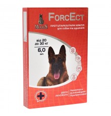 Капли для щенков и собак 20-30 кг ForcEct 6 мл противопаразитарное средство №1 Modes