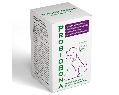 ProbioBona рідкий пробіотик для тварин 100 мл з шприцем