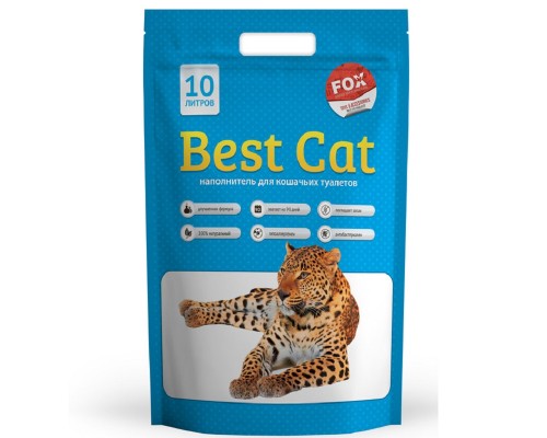 Наполнитель для кошачьих туалетов Best Cat Blue силикагелевый 10 л Fox