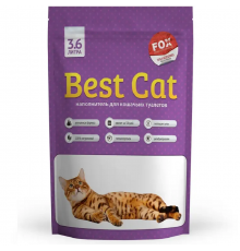 Наполнитель для кошачьих туалетов Best Cat Purple Lawender силикагелевый с ароматом лаванды 3,6 л Fox