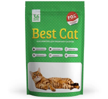 Наполнитель для кошачьих туалетов Best Cat Green apple силикагелевый с ароматом зеленого яблока 3,6 л Fox