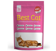 Наполнитель для кошачьих туалетов Best Cat Pink Flowers силикагелевый с ароматом розовых цветов 3,6 л Fox