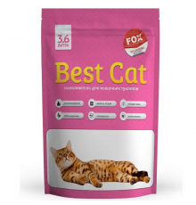 Наполнитель для кошачьих туалетов Best Cat Pink Flowers силикагелевый с ароматом розовых цветов 3,6 л Fox