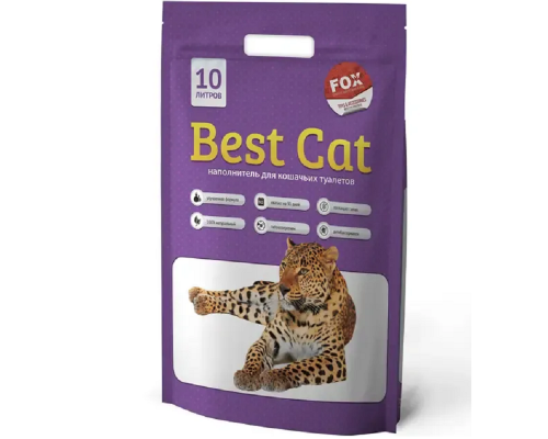 Наповнювач для котячих туалетів Best Cat Purple Lawender силікагелевий з ароматом лаванди 10 л Fox