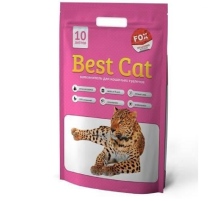 Наполнитель для кошачьих туалетов Best Cat Pink Flowers силикагелевый с ароматом розовых цветов 10 л Fox