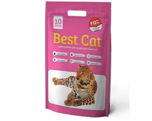Наповнювач для котячих туалетів Best Cat Pink Flowers силікагелевий з ароматом рожевих квітів 10 л Fox