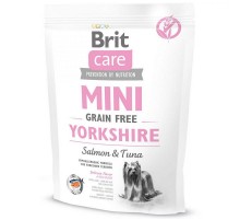 Сухой корм для собак породы йоркширский терьер Mini Grain Free Yorkshire Salmon and Tuna с лососем и тунцом 2 кг Brit Care