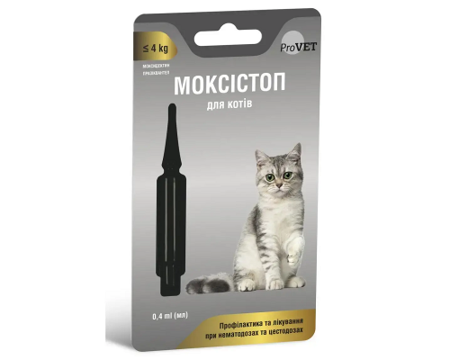Краплі ProVET Моксистоп для кішок масою тіла до 4 кг 0,4 мл Природа