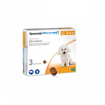 НексгарД таблетки от блох и клещей для собак 2-4 кг №3 Merial