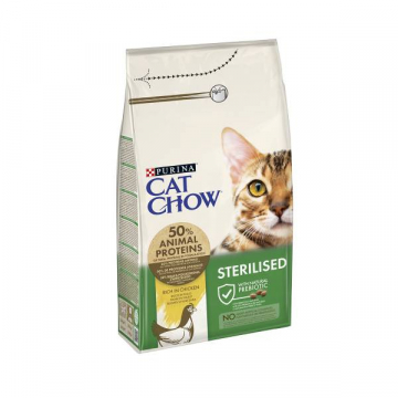 Сухий корм для котів Кет Чау для стерилізованих з куркою 1,5 кг