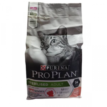 Сухий корм Purina Pro Plan Cat Sterilised Salmon для кастрованих котів та кішок на основі лосося з додаванням курки та рису 1.5 кг