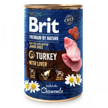 Корм для собак Бріт Brit Premium by Nature k індичка с печінкою індички 800г