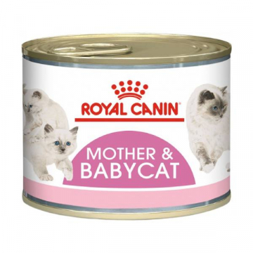 Корм для вагітних і годуючих кішок і кошенят Роял Royal Canin FHN WET Mother&BABYCAT INSTINCTI консерва 195 г
