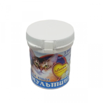 Лакки витамины для кошек Мультивит с рыбой №90