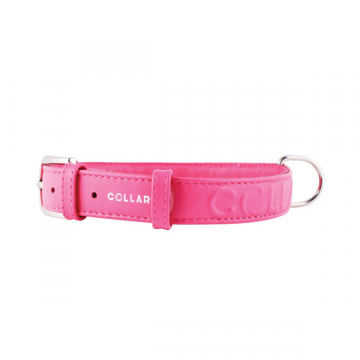 Ошейник  Collar  Glamour с объемной надписью ширина 25 мм  длина 38-49 см розовый 3457 7