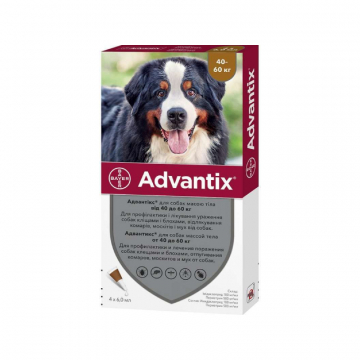 Адвантікс XXL для собак 40-60 кг 1 піпетка Bayer