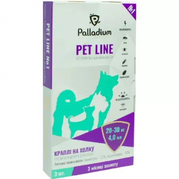 Петлайн Pet Line №1 краплі спот-он для собак 20-30 кг №1*4,0 мл Palladium