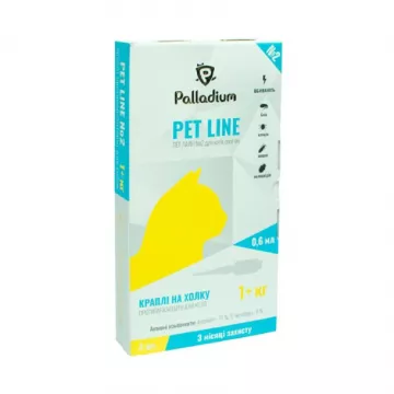 Петлайн Pet Line №2 краплі спот-он для котів від 1 кг №1*0,6 мл Palladium