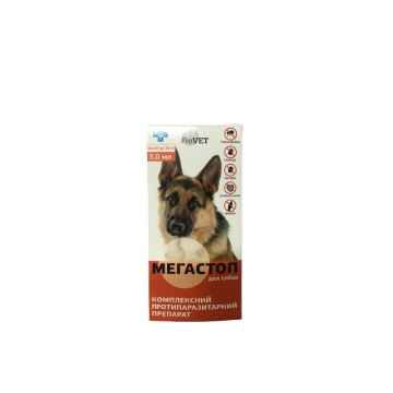 МегаСтоп ProVet краплі для собак 20-30 кг №4*3,0 мл Природа