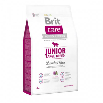 Корм для цуценят Бріт гіганських порід Brit Care Junior Large Breed Lamb and Rice 3кг