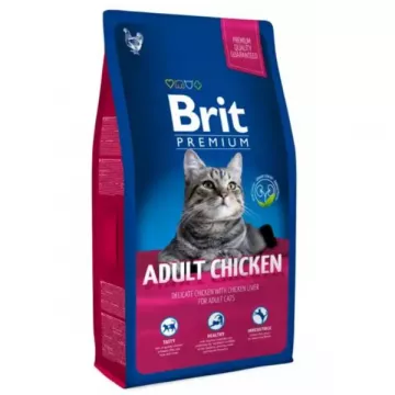 Корм для котів Brit Premium Cat Adult Chicken дорослих з куркою 300г