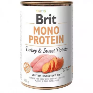 Корм для собак Брит с индейкой и бататом Brit Mono Protein Dog k 400г