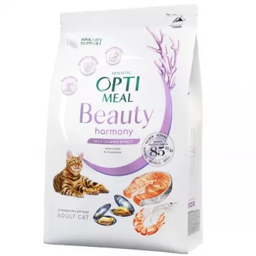 Сухий корм для котів Beauty Harmony Mild Calming Effect заспокійливий з морепродуктами 4 кг Optimeal