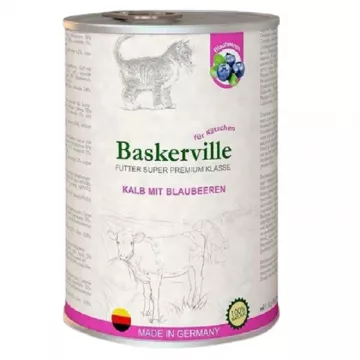 Корм для котят Kalb Mit Brombeeren телятина с черникой 400 г Baskerville