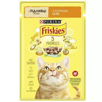 Корм для котів Friskies з куркою в підливці 85 г Purina