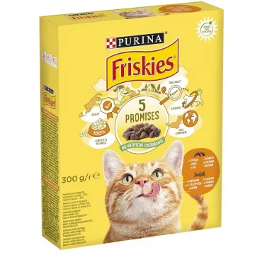 Сухой корм для котов Friskies с курицей и овощами 300 г Purina