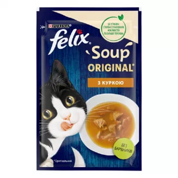 Корм для котів FELIX Soup Фелікс Суп з куркою 48г