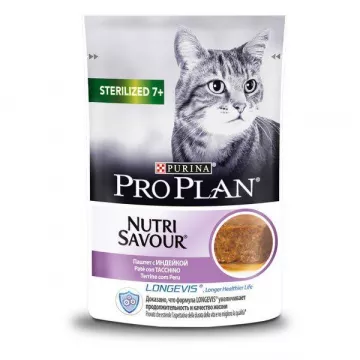 Корм д/кот Проплан Proplan Стерил. 7+ инд.пауч 85г/24ящ