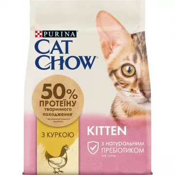 Сухой корм для котят Cat Chow Kitten с курицей 1 кг Purina